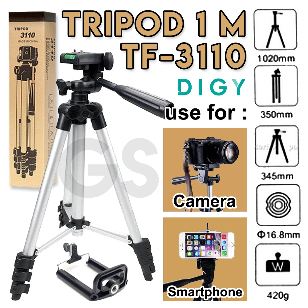 Tripod 3110 Weifeng original  ASLI GRATIS HOLDER U