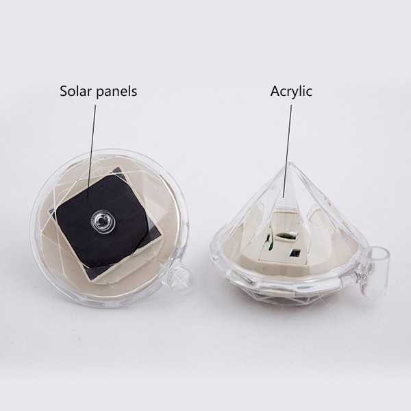 Lampu Taman LED RGB Model Berlian Energi Solar Panel 1PCS - 297008