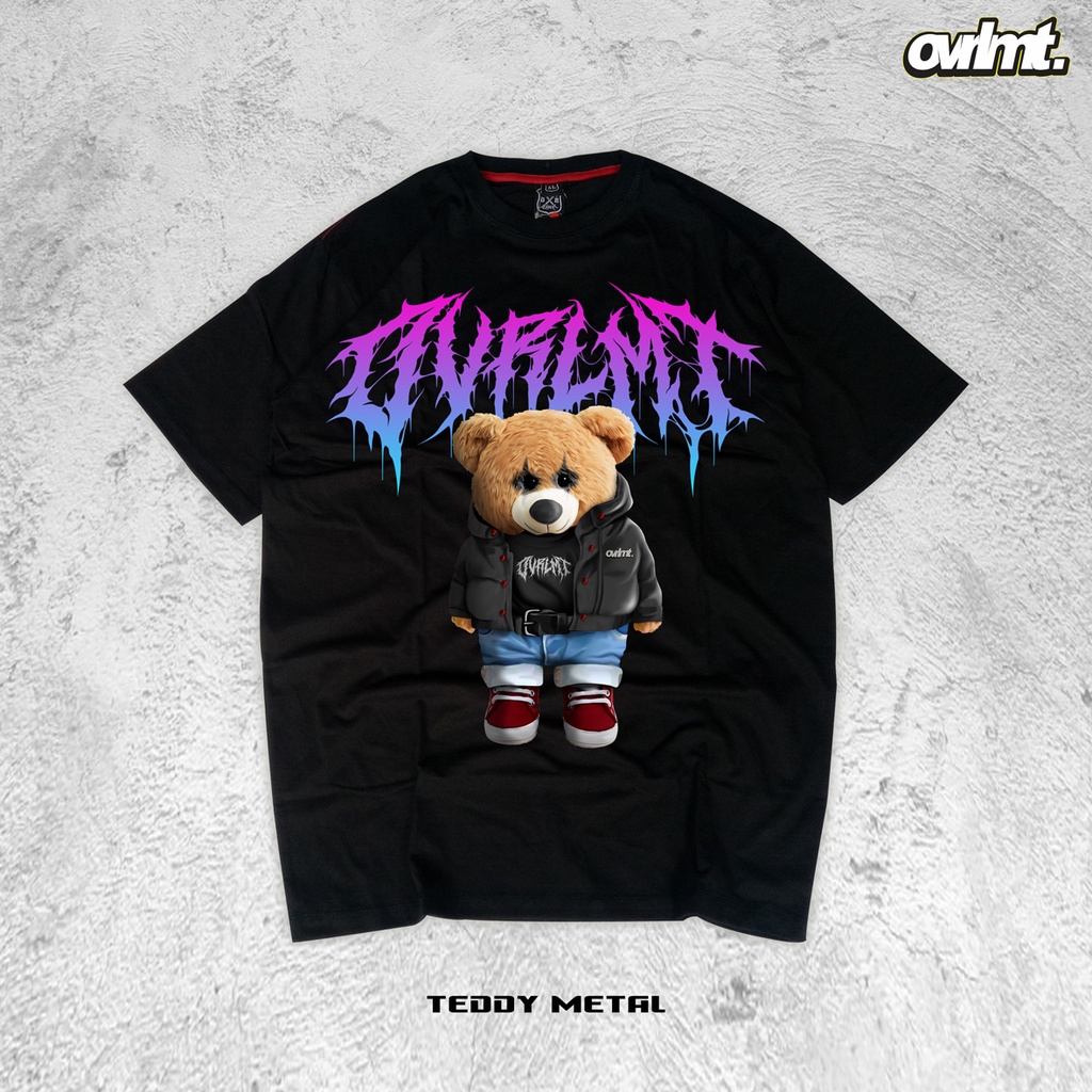 OVERLIMIT TEDDY METAL T-SHIRT OVERSIZE | KAOS OVERSIZE | STREETWEAR