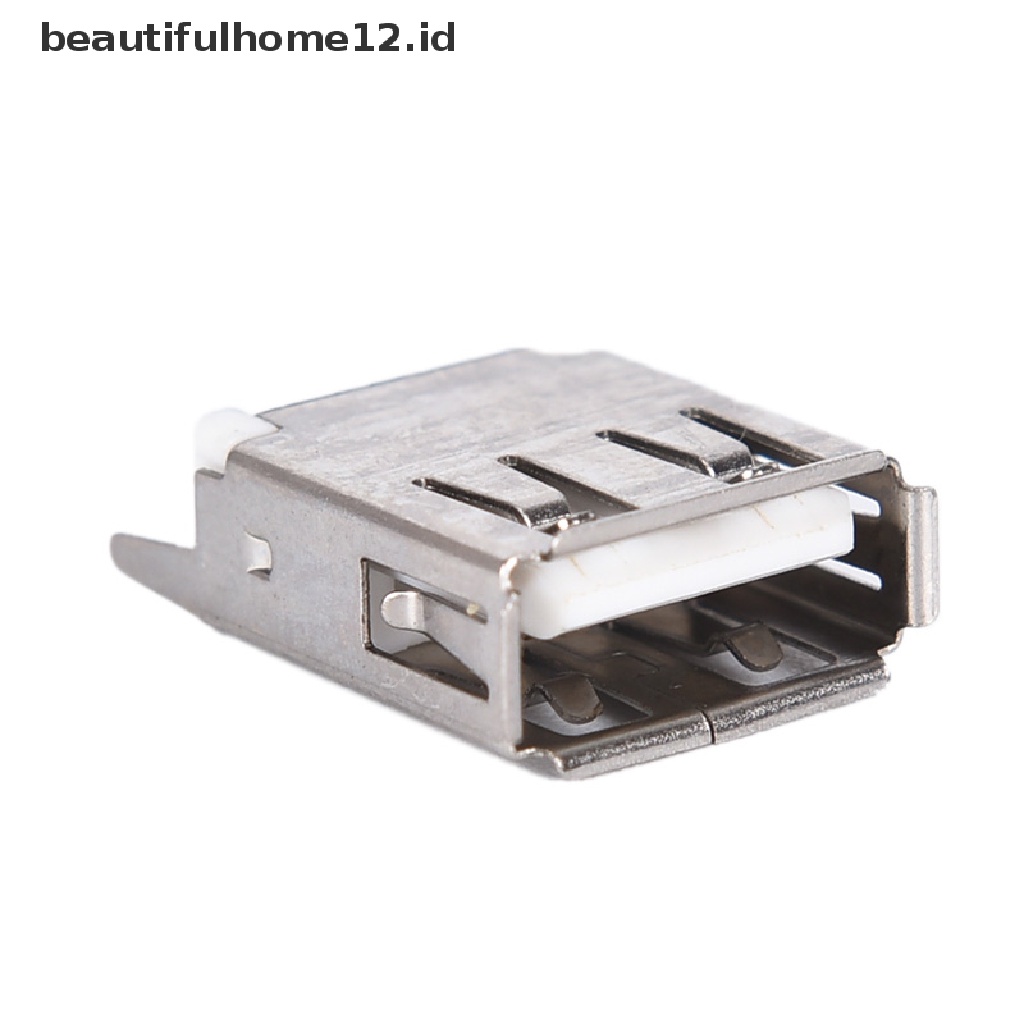 【beautifulhome12.id】 USB Female Socket Type A 4Pin 180 Degree Solder Connector .