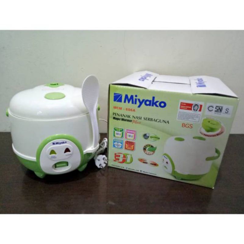 Miyako Rice Cooker/ Magic Comb 0.6L 3 in 1 MCM606A-BGS