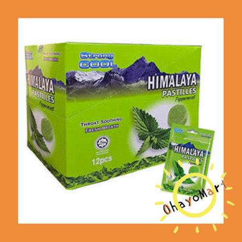 Himalaya Pastilles Peppermint / Permen Himalaya / permen mentol 12pcs