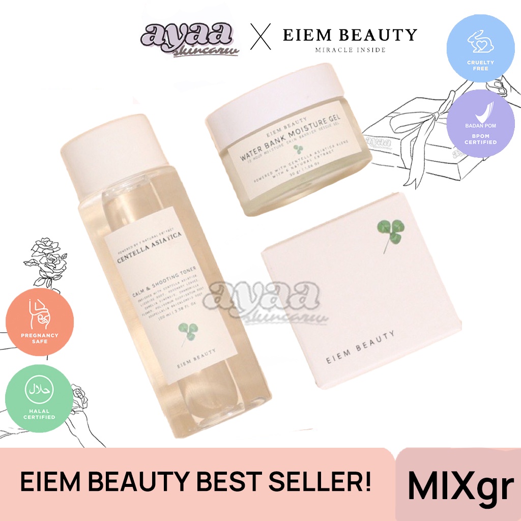 READY EIEM BEAUTY SERUM MOISTURIZER TONER BU EI.EM SERUM BRIGHTENING NIACINAMIDE FACE ACNE RETINOL HYALURONIC HYDRATION BOOSTER SERUM WATER BANK MOISTURIZER PELEMBAB CALM SOOTHING TONER WAJAH BY EIEM 20ml