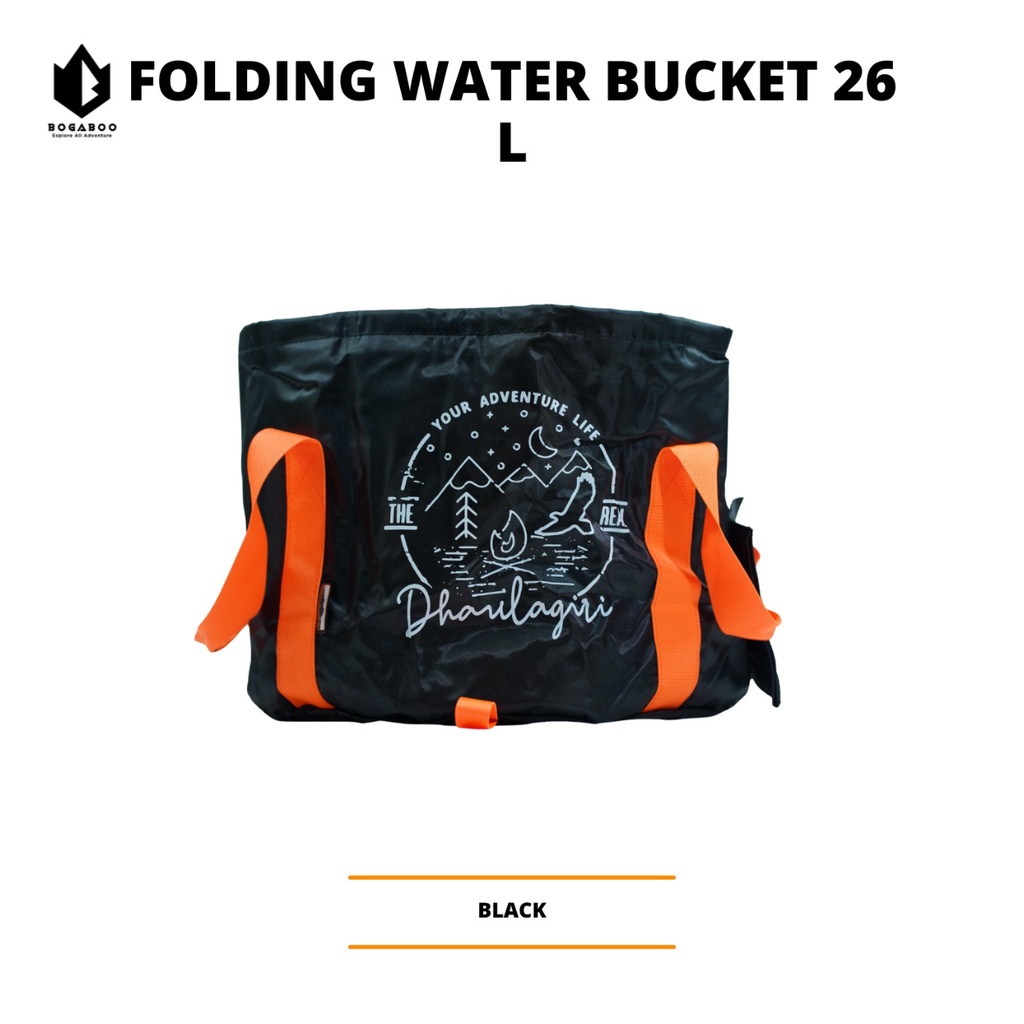 BISA COD DH FOLDING WATER BUCKET 26 L - EMBER DHAULAGIRI PORTABLE - EMBER PORTABLE - POCKET BUCKET DHAULAGIRI ORY GINAL