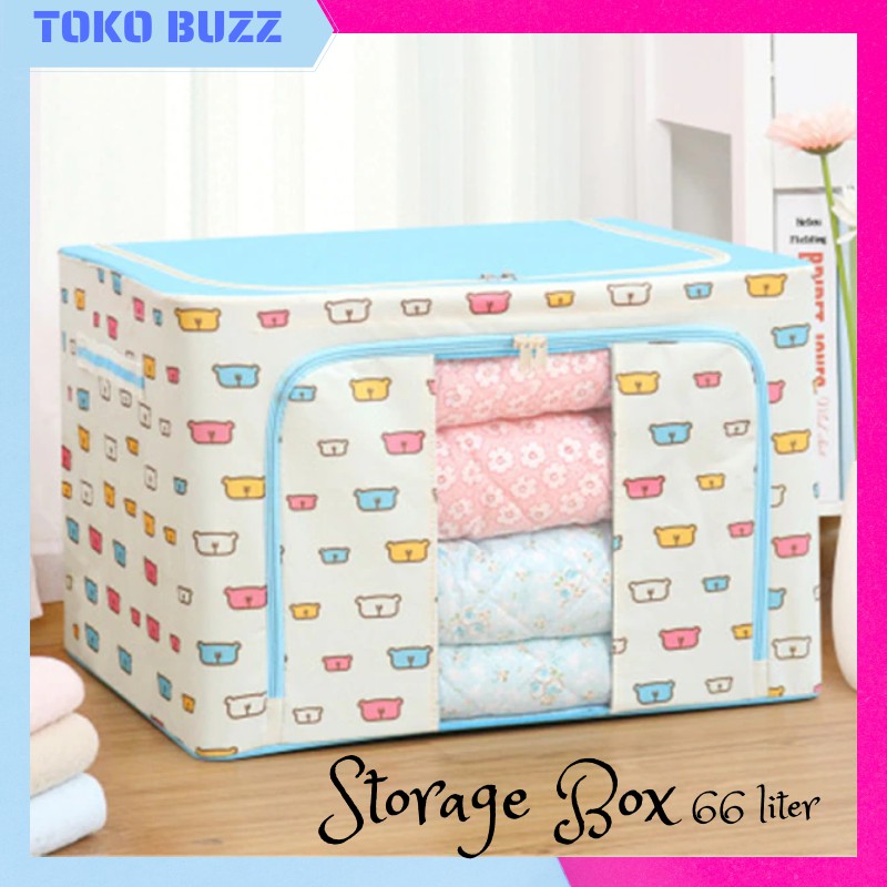 Storage Box 66L Multifungsi / Tempat Penyimpanan Mainan Baju Selimut PREMIUM TO-015