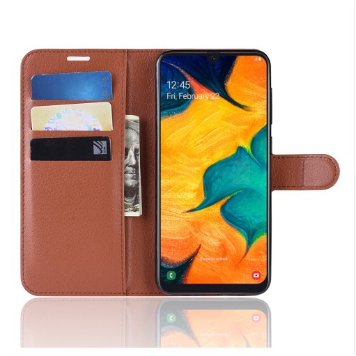 Casing Dompet Samsung A30/M20/ S10/S10E Kulit PU Flip Case WEIKA