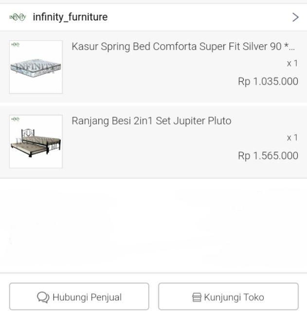 Ranjang Besi 2in1 Set Jupiter Pluto