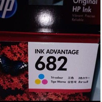 cartridge HP 682 warna hp 682 color tinta HP 682 black original