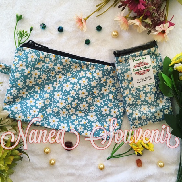 Dompet /souvenir dompet/ dompet bunga-bunga/ pouch shabby/ dompet shabby/ souvenir pouch