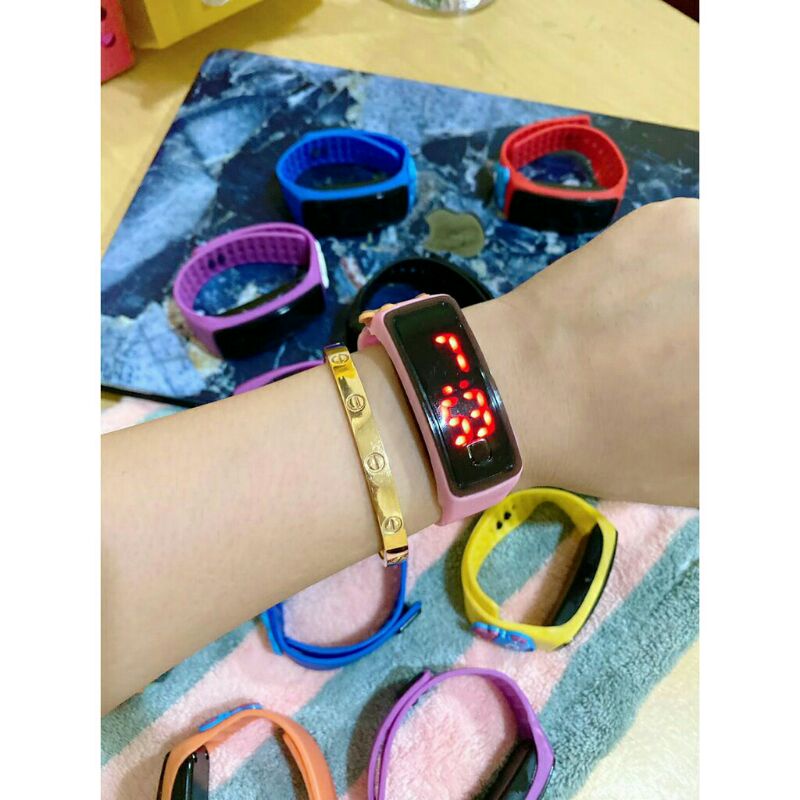 SALE JAM TANGAN ANAK ELOKTRONIK ANTI AIR BTS|| RANDOM