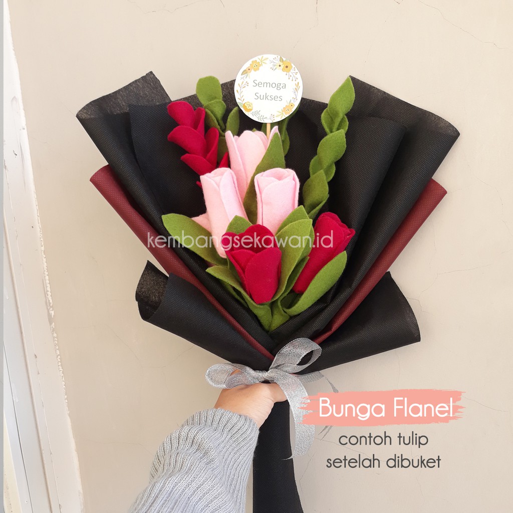 Tulip Flanel Tangkai Shopee Indonesia