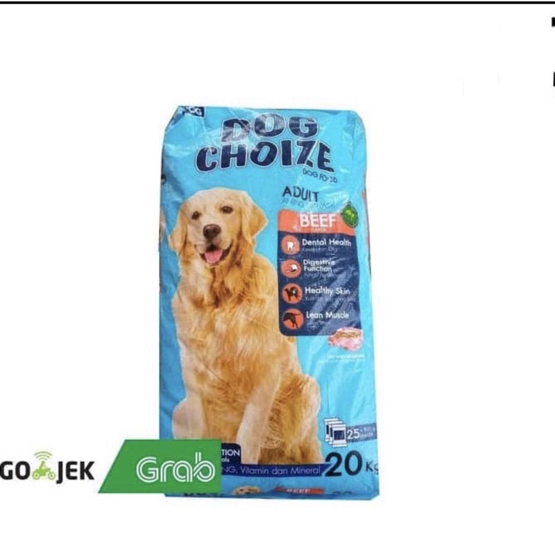 DOG CHOIZE 20 KG EKSPEDISI DOG CHOIZE BEEF 20KG DOG CHOIZE LAMB 20KG