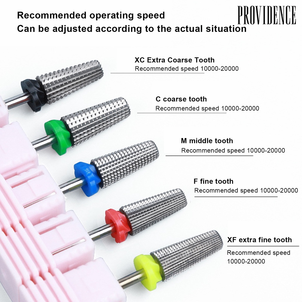 Providence Nail Drill Bits Wear-Resistant High Strength Tungsten Steel Sanding Polishing Removing Cuticle Nail for Manicure