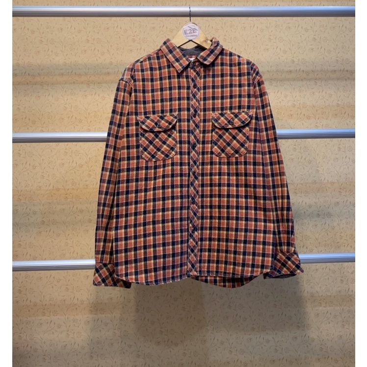 Borongan Flannel Size Xl Uniqlo