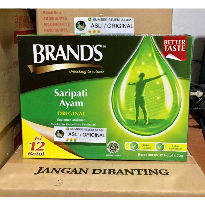 

LAINNYAKESEHATAN- BRANDS SARI PATI AYAM 70GRAM UKURAN BESAR 12 BOTOL -KESEHATAN-LAINNYA.
