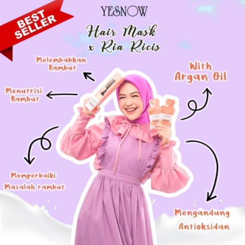 YESNOW x Ria Ricis HAIR MASK (Sachet)