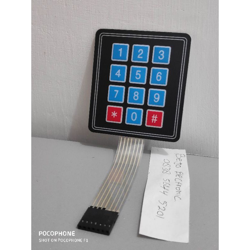 keypad matrik membrane 4x3 keypad Metrik 4x4 matrik 4x4 Keyboard membrane Keyboard tipis keyped 3x4 keyboard AVR arduino