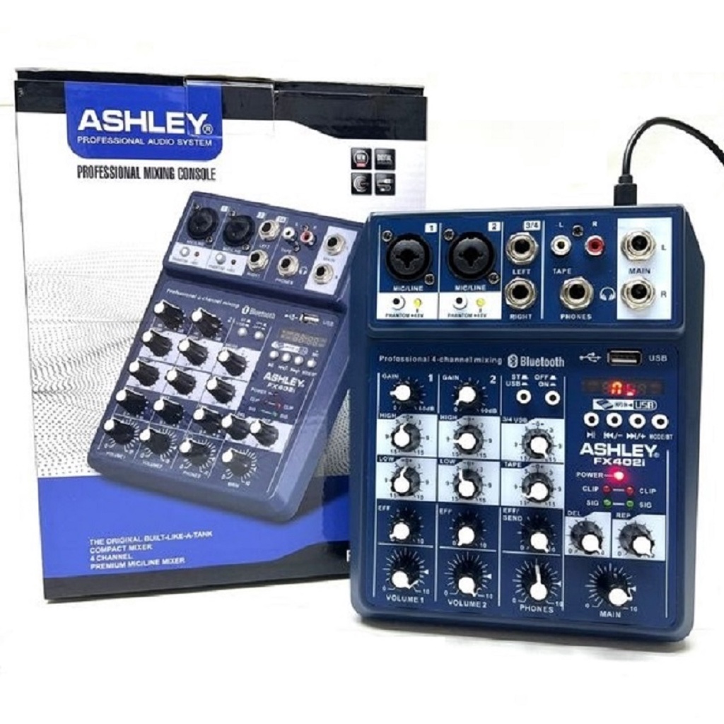 Mixer Ashley FX 402 i Original Bluetooth Ashley FX402i - 4 Channel - Fx 402I