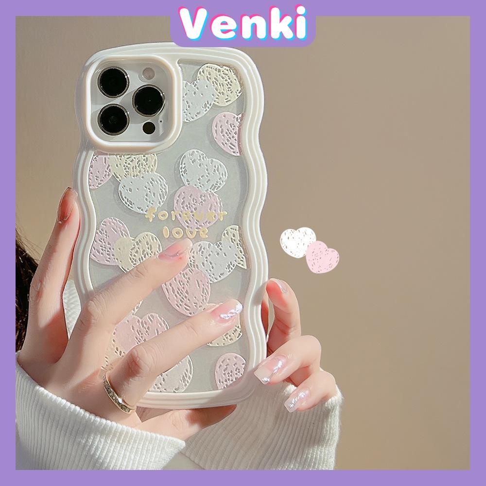 iPhone Case Candy Color Wave 2-in-1 Silicone Soft Case Airbag Shockproof Protection Camera Simple Heart Shape Compatible For iPhone 11 Pro Max 13 Pro Max 12 Pro Max 7Plus xr XS Max