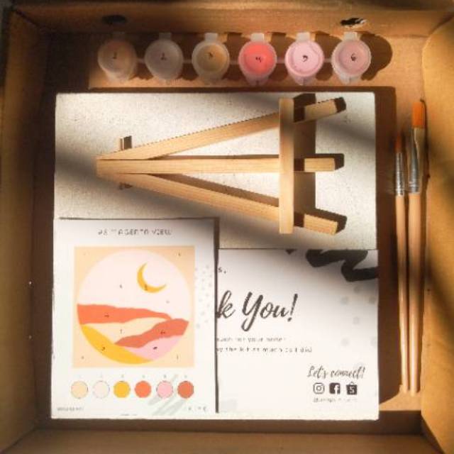 

DIY painting by number kit Magenta View painting kit