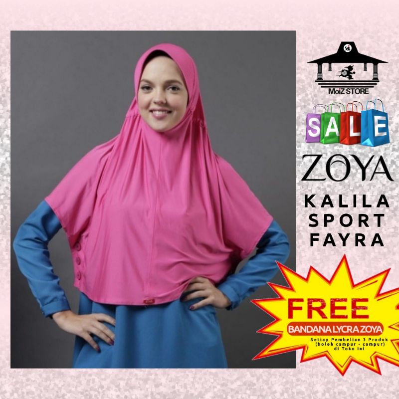 Zoya Jilbab Instan Kalila Sport Fayra Zoya Jilbab Bergo Jilbab Langsung Bergo Instant Hijab Promo