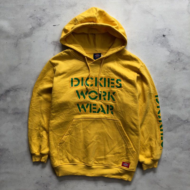 Hoodie Dickies Kuning Work Wear Rare Item