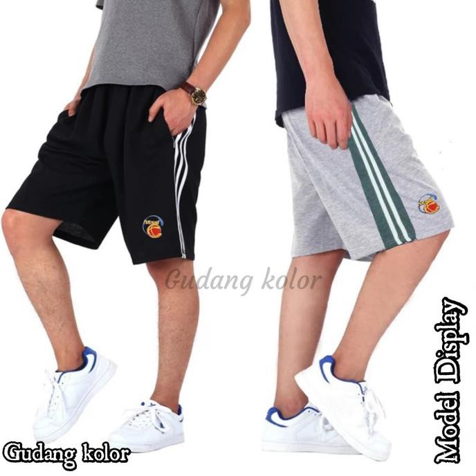 Celana Pendek Polos Santai Kaos 7/8 Jumbo Gk-126