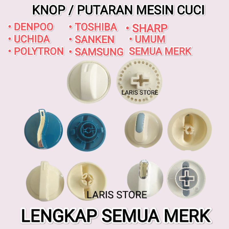 Knop / Tombol Putaran Mesin Cuci Timer SEMUA MERK UMUM  - Universal Lengkap