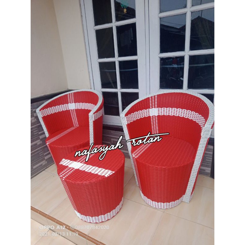 set kursi teras gentong apollo + jok busa