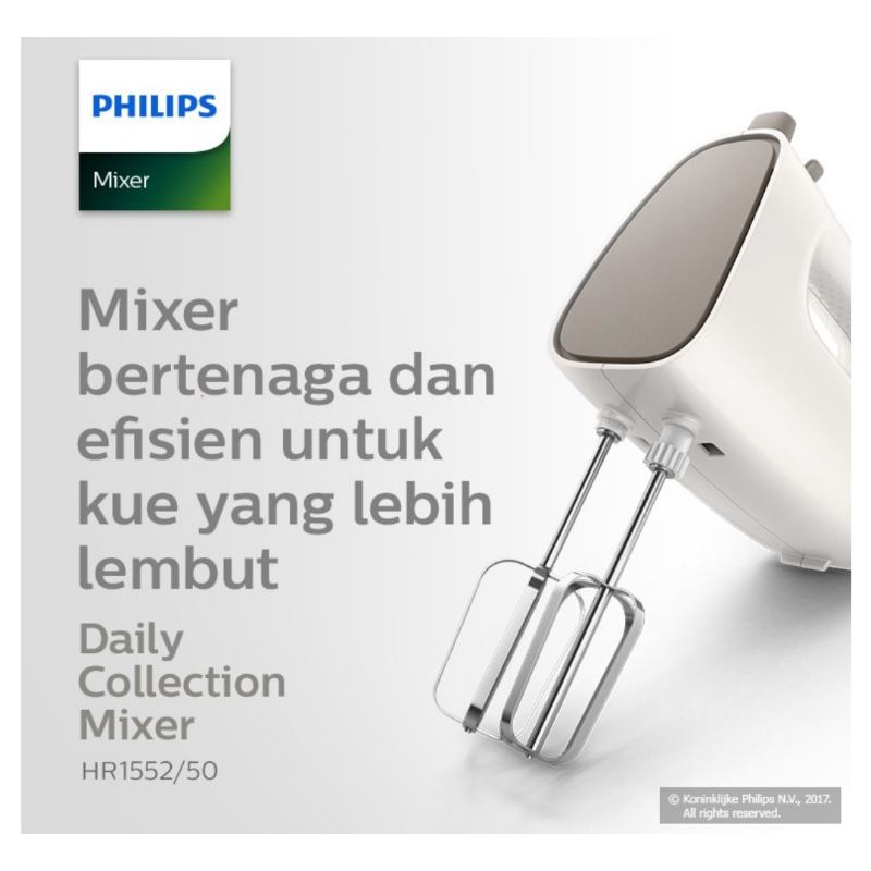 PHILIPS HAND MIXER HR 1552 MIXER TANGAN