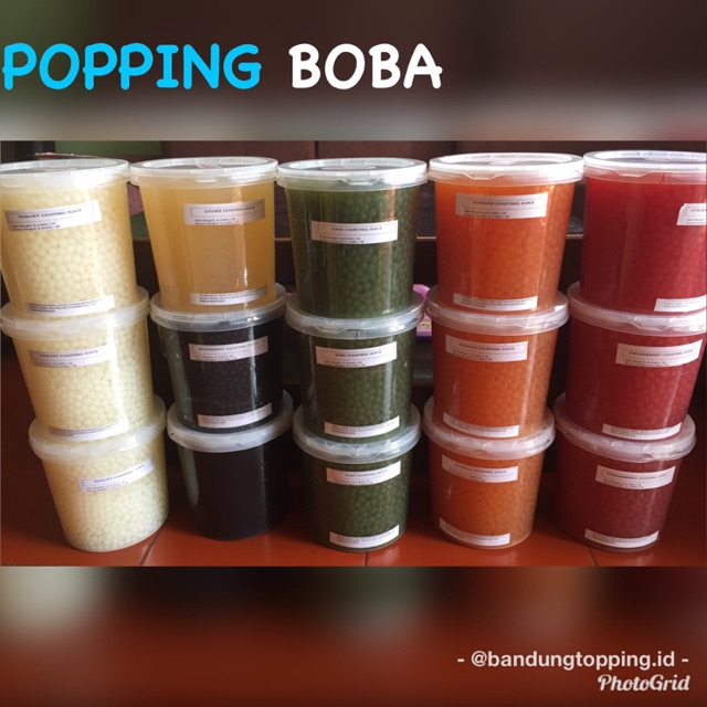 Popping Boba import kemasan 1 pail