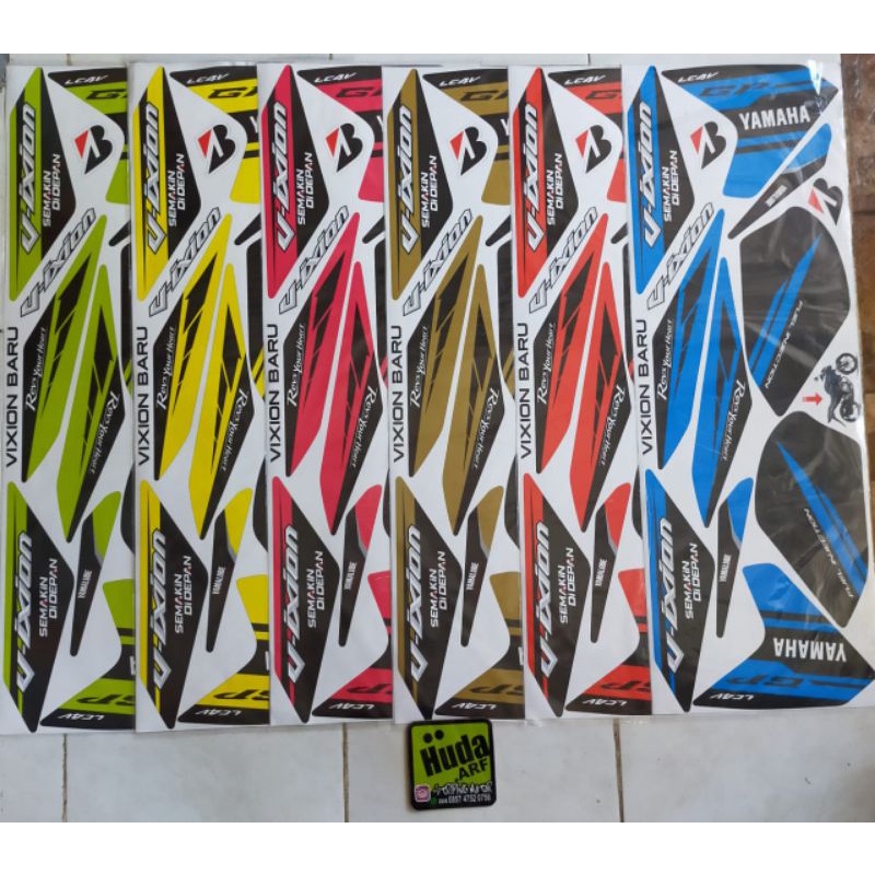Striping Variasi Yamaha New Vixion Lightning Sticker Variasi NVL Lis Variasi Vixion 2013 - 2015