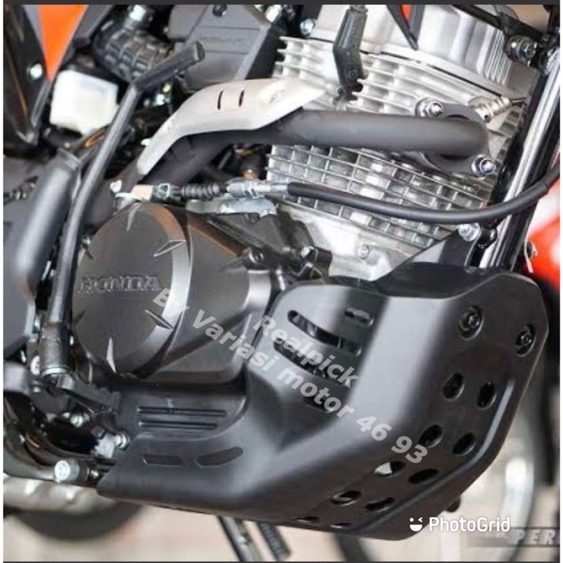 skid plate cover mesin crf 150l tutup bawah mesin crf 150l pelindung mesin crf