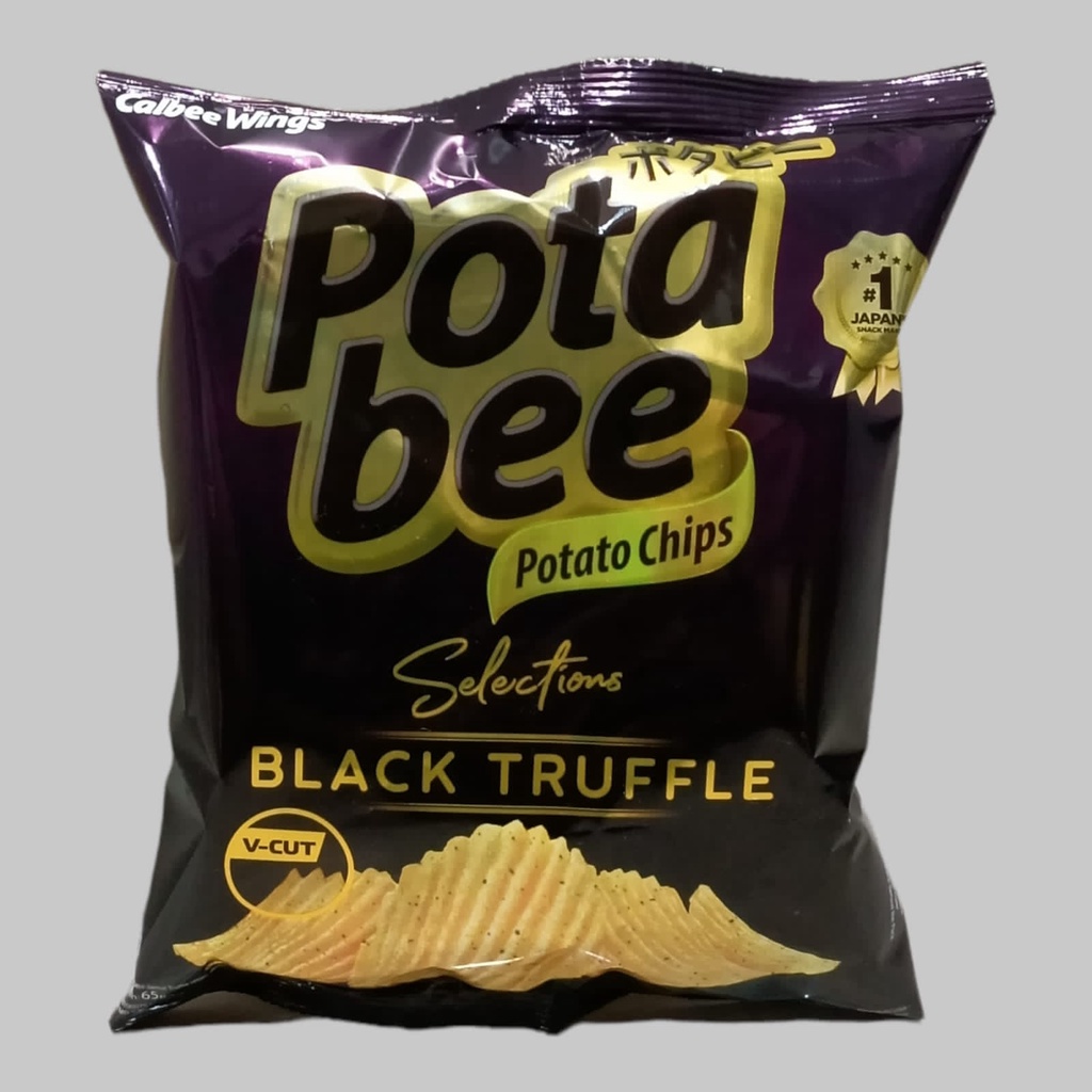 Jual POTABEE Seletions Black Truffle Kripik Kentang 65gr | Shopee Indonesia