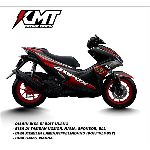 Decal Sticker Yamaha Aerox Disain Simple dan Keren FULLBODY TERBARU
