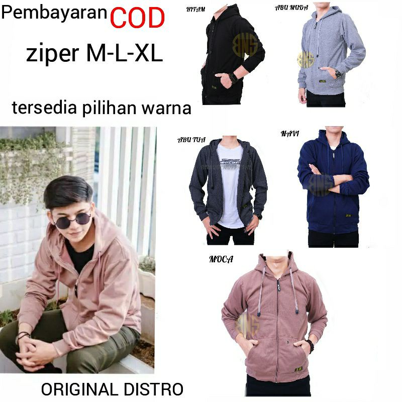 Hoodie ziper pria Sweater murah Jaket ziper hoodie Outerwear Hoodie resleting Jaket resleting pria