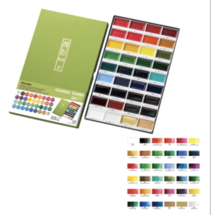 

KURETAKE GANSAI TAMBI 36 colors set