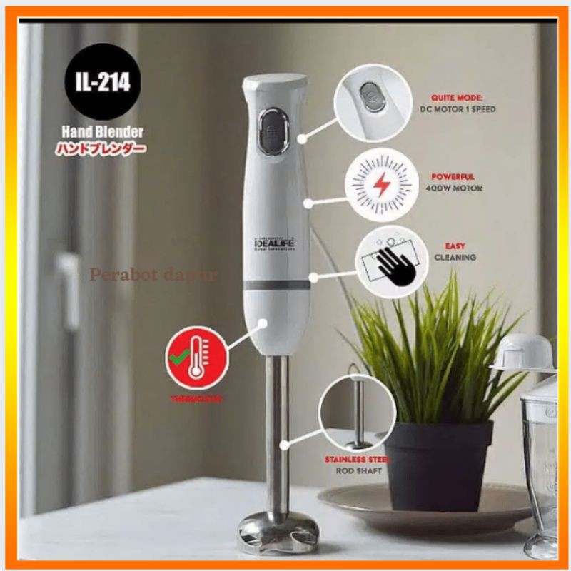 Hand Blender / Blender Tangan Idealife IL214