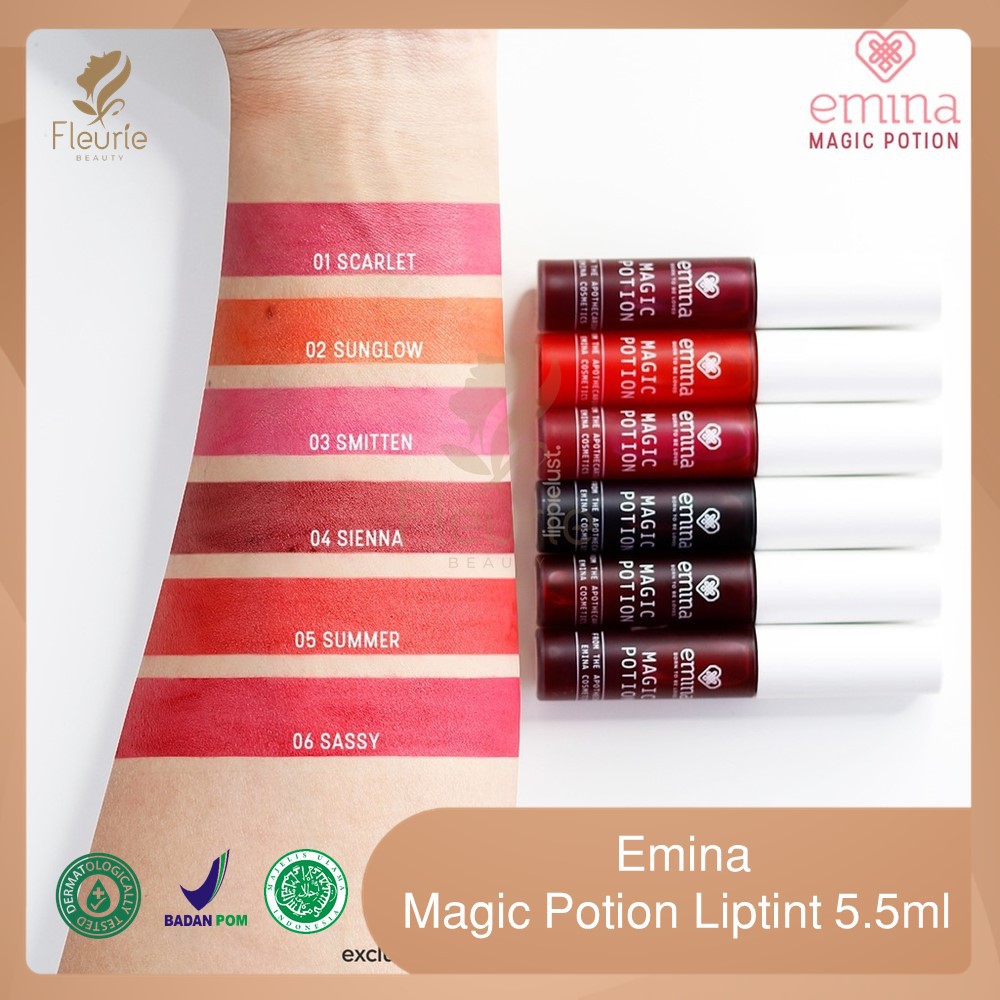 Emina Magic Potion Lip Tint 5,5ml Halal Original BPOM