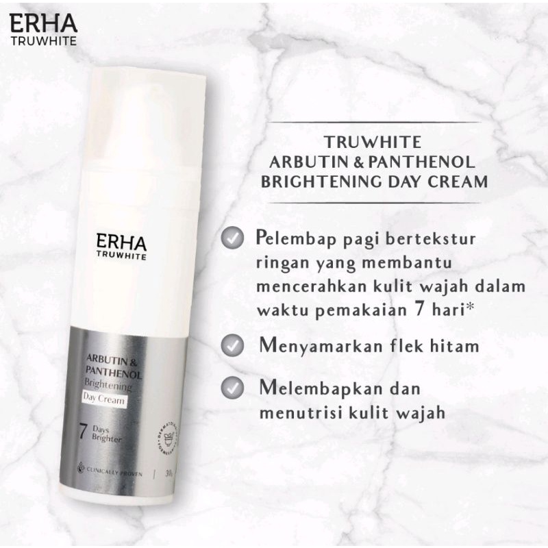 Erha Krim Siang Day Cream Arbutin & Panthenol Brightening