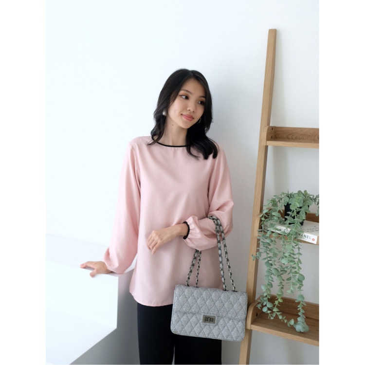 Kadaka T-0391 Blouse Wanita Tangan Panjang Bahan Super Adem