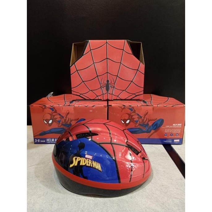 Helm Kids Bike Edisi Spiderman New