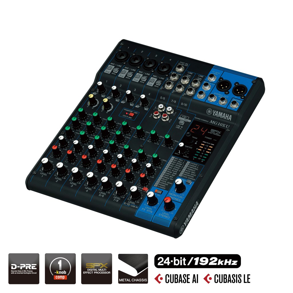 Audio mixer Yamaha MG 10 XU/MG 10XU/MG10XU/MG10 XU (10 Channel)