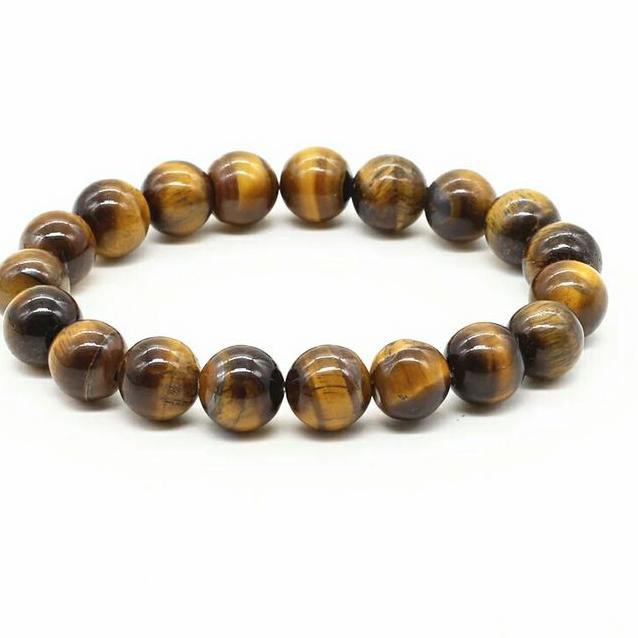 ✦Dapatkan Segera✦ GELANG BATU AKIK NATURAL TIGER EYE ATAU BIDURI SEPAH *R*