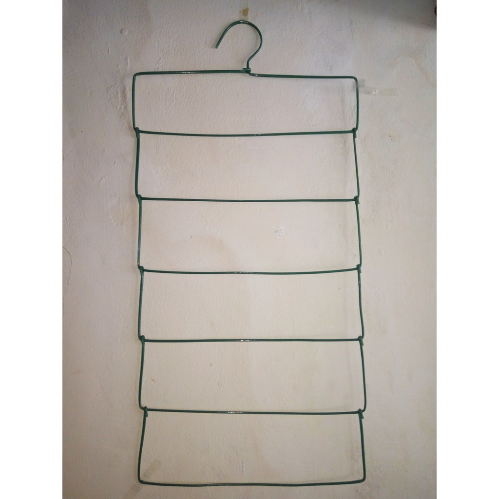 Hanger (gantungan) jilbab kawat tebal 6 susun