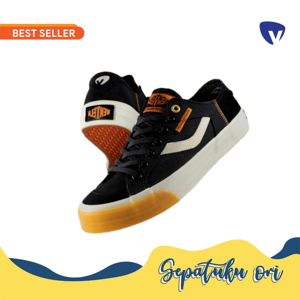  Sepatu  Ventela  X Nevertoolavish Hard13 NOIR  Low Original 