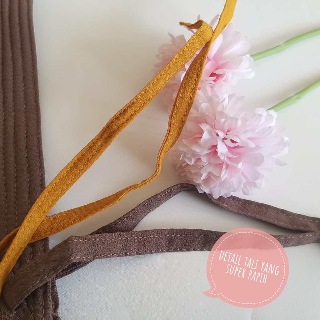 Jilbab Bergo Pet tali List Pichot Size XL/Hijab Bergo Instan Jumbo Modis Mentari-6