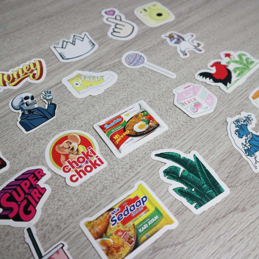 20pcs sticker aesthetic random plannerdiarybullet journal shopee