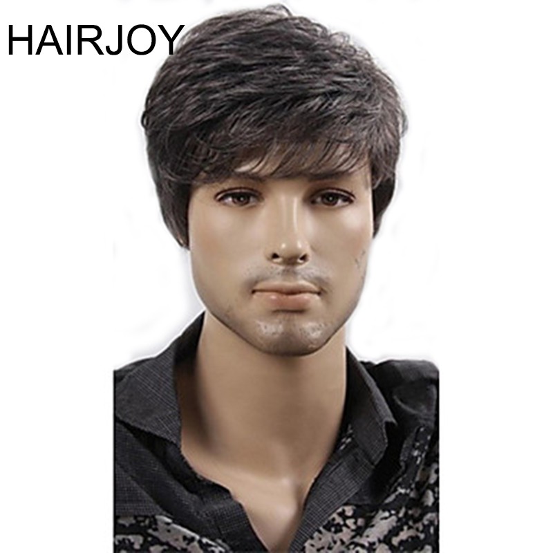 Terlaris Hairjoy Women Men Synthetic Wig Short Curly Layered