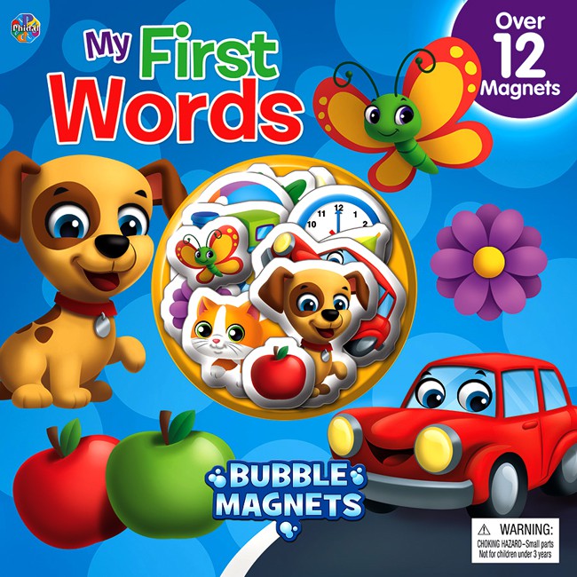 

BUKU MAGNET MY FIRST WORDS BUBBLE MAGNETS BOARD BOOK 12 MAGNETS